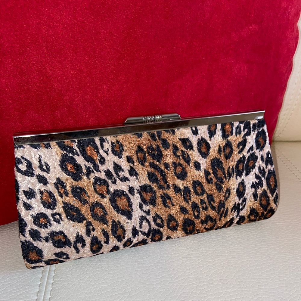 Leopard Print Clutch